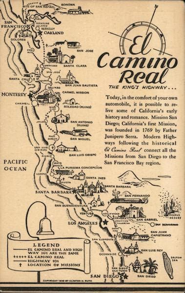 El Camino Real Map California