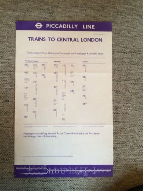 LONDON UNDERGROUND PICCADILLY Line - Trains To Central London 1980 ...