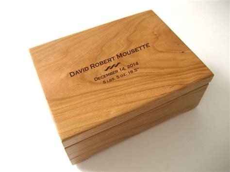 Keepsake Box Custom Engraved Wood Box Cherry Keepsake Box First Communion personalized Wooden ...