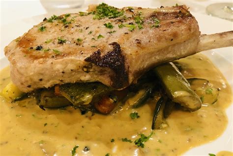 Grilled US Kurobuta Pork Chop — Brasserie Sagana
