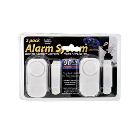 2 pack wireless-battery operated alarm system - Pack of 8 - Walmart.com