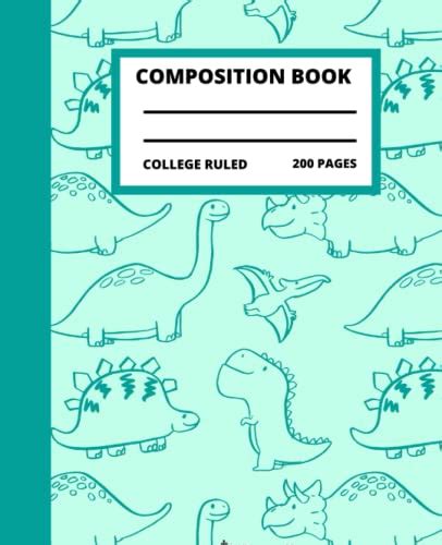 Dinosaur Composition Notebook College Ruled: Cute Flower Composition Notebook College Ruled ...