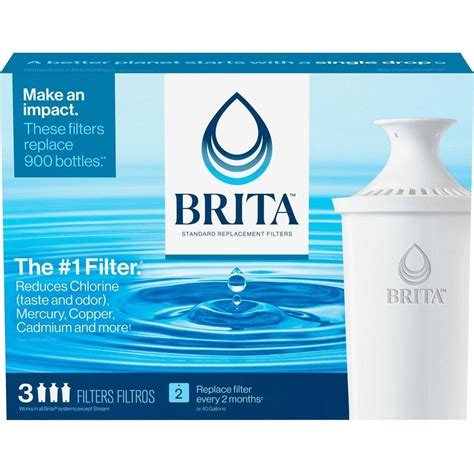 Brita Water Filter Pitcher Replacement Filters - Zerbee