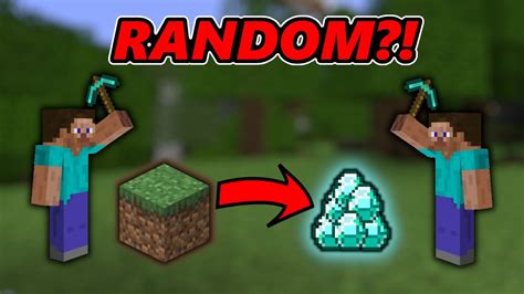 Minecraft, but every drop is randomized ... (Minecraft block randomizer ...