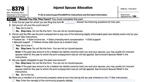 2023 Injured Spouse Form - Printable Forms Free Online