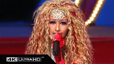 The red costume worn by Christina Aguilera during her performance on Lady Marmalade with Lil Kim ...