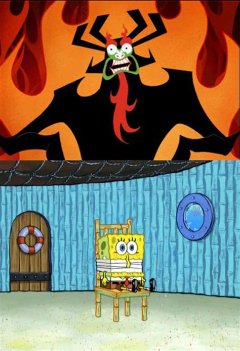 Aku Is Shocked By Kidnapped Spongebob by pharrel3009 on DeviantArt