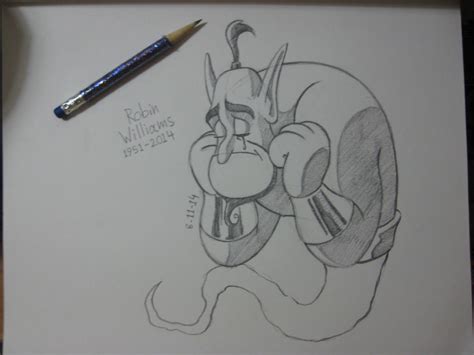 Remembering Robin Williams (Genie) by AmirKameron on DeviantArt