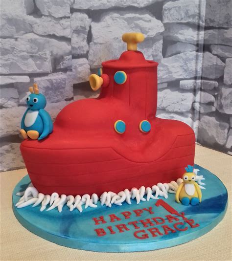 Twirlywoos Boat Cake www.facebook.com/cakebydesign10 | Twirlywoos cake ...