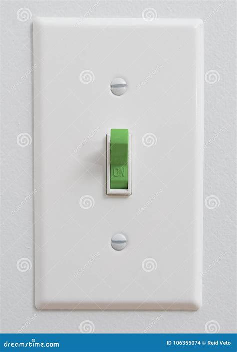 Sustainable Green Energy Light Switch Stock Photo - Image of renewable, symbol: 106355074