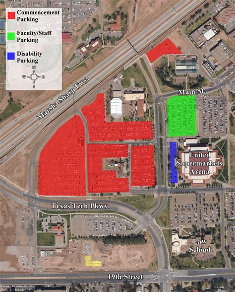 Parking Areas for Commencement | Commencement | Office of the Provost | TTU