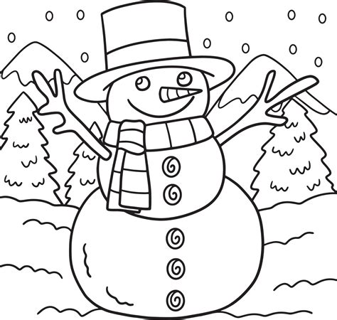 Coloring Pages Snowman