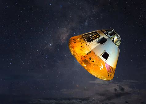 Free photo: Grey And Orange Spaceship - Astronomy, Cosmos, Exploration - Free Download - Jooinn