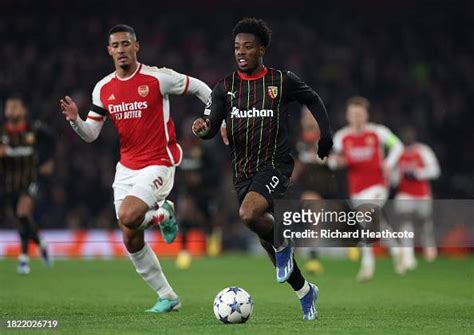 Elye Wahi of RC Lens in action during the UEFA Champions League match... News Photo - Getty Images