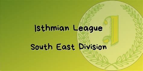 Isthmian South East Division – Table, Results and Fixtures – North Kent ...