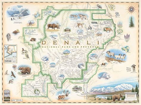 Denali National Park Map - Map Of The World