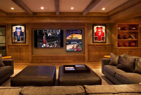 Basement Media Room Ideas. Basement Media Room with Multiple TVs. # ...