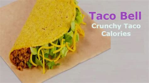 Taco Bell Crunchy Taco Calories & Nutrition Facts with Ingredients