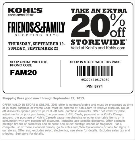 Kohls Printable Coupons For This Week