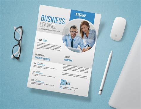 Corporate Flyer Mockup Free PSD Template [A4] 2023 - Daily Mockup