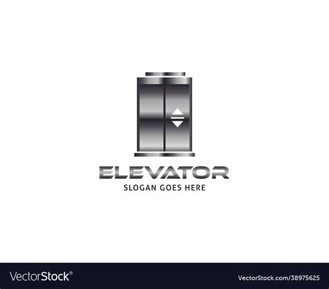 Lift or elevator logo template Royalty Free Vector Image