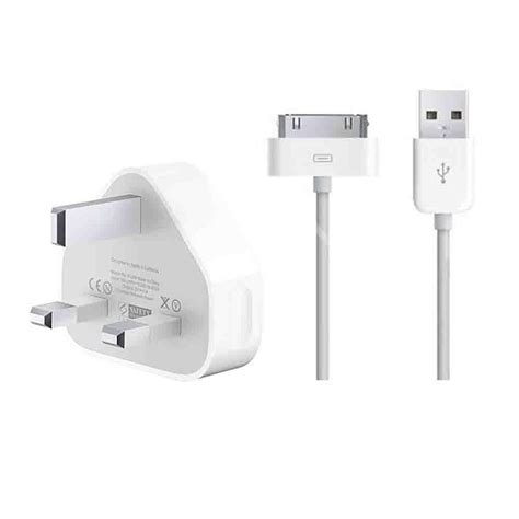 Genuine Apple iPad 2 Original Mains Charger | Adaptor & 30 Pin USB Data ...