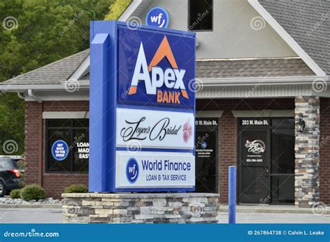 Apex Bank Building Sign, Waverley, TN Editorial Stock Photo - Image of ...