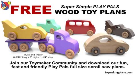 Wood Toy Plans - 5 FREE PATTERNS - YouTube