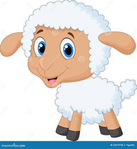 Baby Sheep Cartoon Stock Vector - Image: 45670786