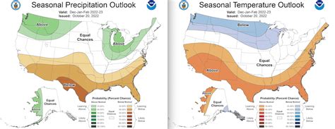 2022-2023 North American Snow Season Outlook - More Snow upNorth, Less ...