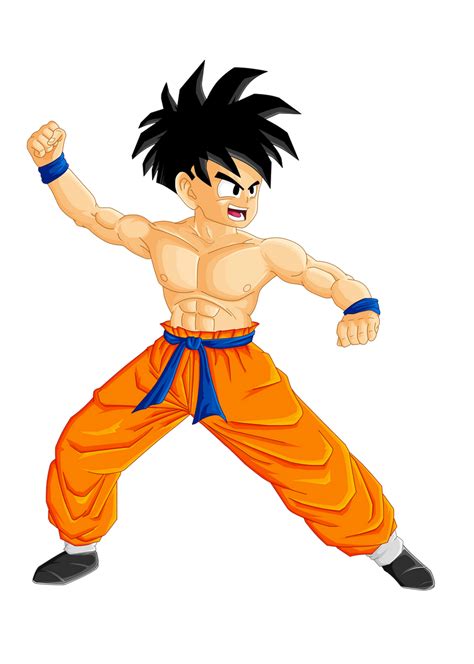 Teen Gohan_Training Stance : Darker Version by PoliteGohan on DeviantArt