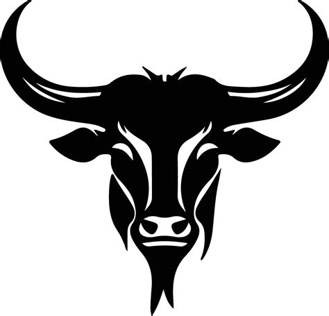 longhorn black silhouette 38101600 Vector Art at Vecteezy