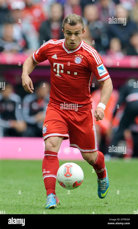 Bayern Munich's Xherdan Shaqiri plays the ball during the Bundesliga ...