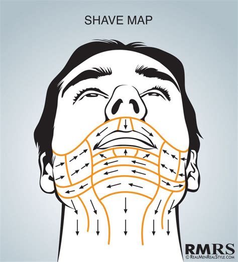 Shave Maps Infographic | How To Shave Correctly | Which Direction Do You Shave Your Face? | Hair ...