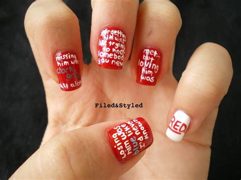 Taylor Swift RED Nails! Taylor Swift Nails, Taylor Swift Fan Club ...