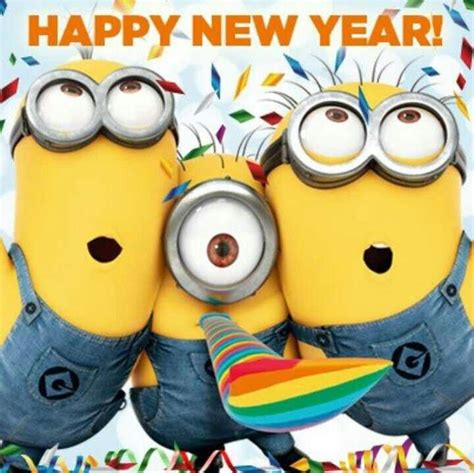 Pin by Sarah Hurwitz on THE MINIONS | Happy new year funny, Happy new ...