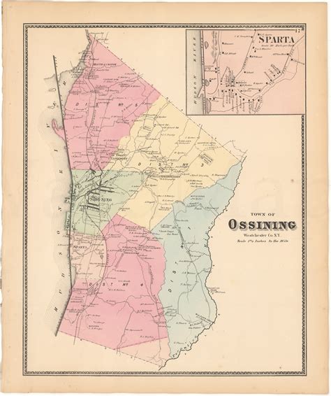 Ossining, New York 1867 – WardMaps LLC