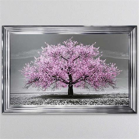 Pink Cherry Tree Framed Wall Art - FRAMED ART from Fab Home Interiors UK