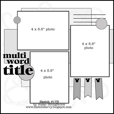 Free Printable Scrapbook Sketches - Printable Templates