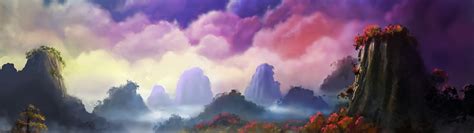 5120x1440 Resolution Fantasy Forest 5120x1440 Resolution Wallpaper ...