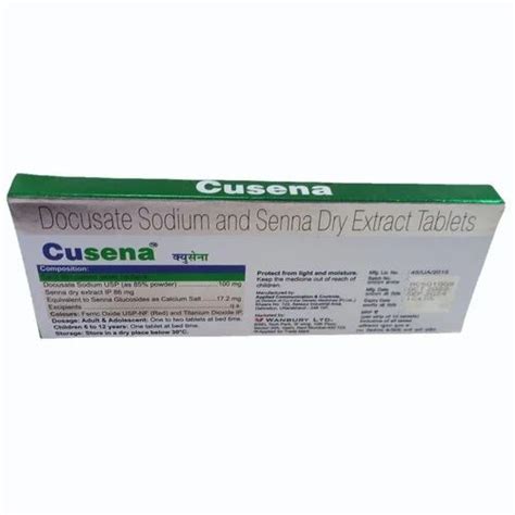 Docusate Sodium Senna Dry Extract Tablet at ₹ 164.85/stripe | Laxatives Medicines in Nagpur | ID ...