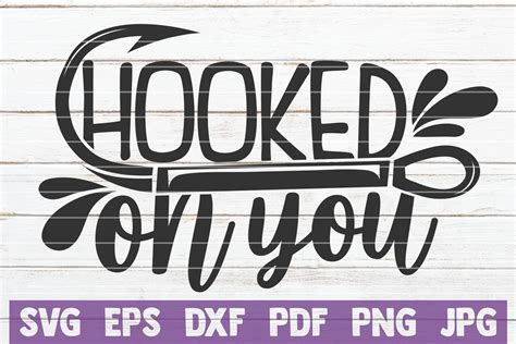 Hooked On You SVG Cut File By MintyMarshmallows | TheHungryJPEG