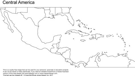 America Blank Map South Free Maps At Of Mexico And Central 832×1024 - Central America Outline ...