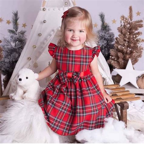 Baby Girl's Christmas Outfits | Xmas Tartan Dresses – Lullaby Lane Baby ...