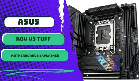 Asus TUF Vs. ROG Motherboard: Which One Is Best For You? - 2024 Best Motherboards Guide