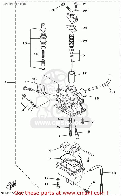 Yamaha Ttr 90 Carburetor Diagram