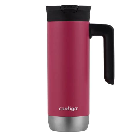 Contigo SnapSeal Insulated Stainless Steel Travel Mug with Handle, 20 ...