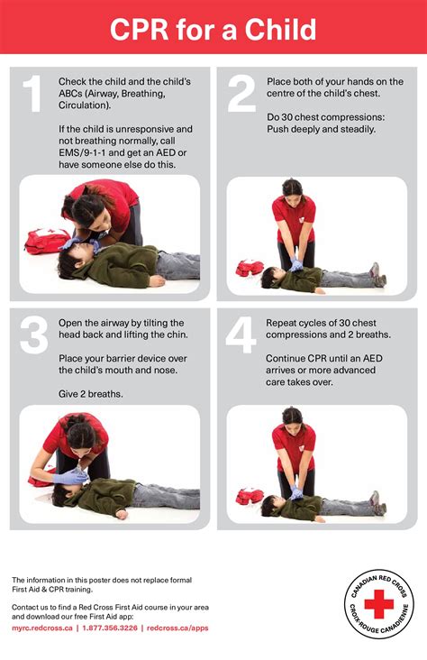 Free First Aid Red Cross Child CPR Labor Law Poster 2025