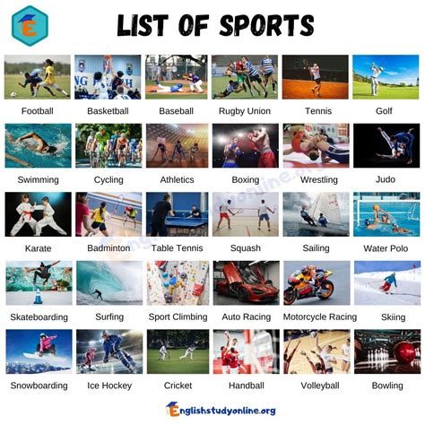 List of Sports: 63 Famous Sports Names Around the World nel 2024