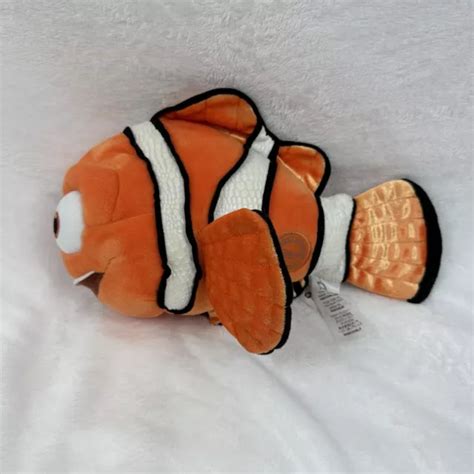 DISNEY STORE FINDING Nemo Marlin Dad Soft Plush Toy Clown Fish Stamped RARE £40.00 - PicClick UK